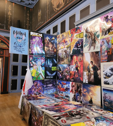 Animestand im Gesellschaftssaal