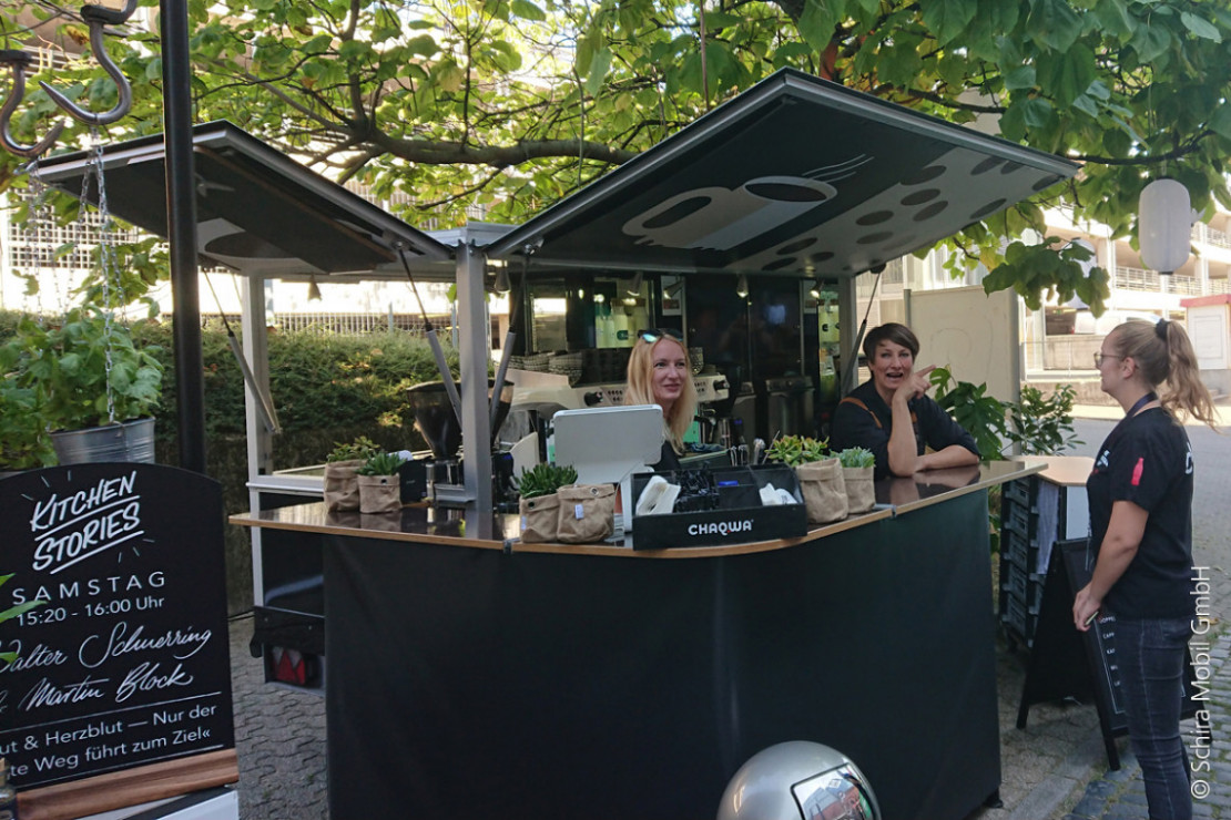 Mobile Kaffeebar bei einer Firmenfeier im Kassel Kongress Palais