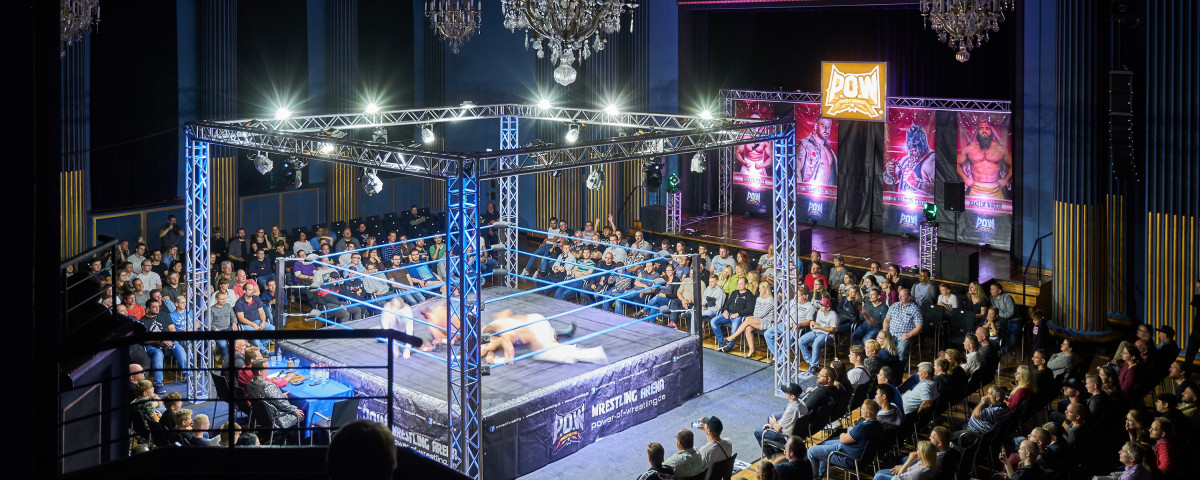 Unser Blaue Saal bietet sich auch für Wrestling-Veranstaltungen an.